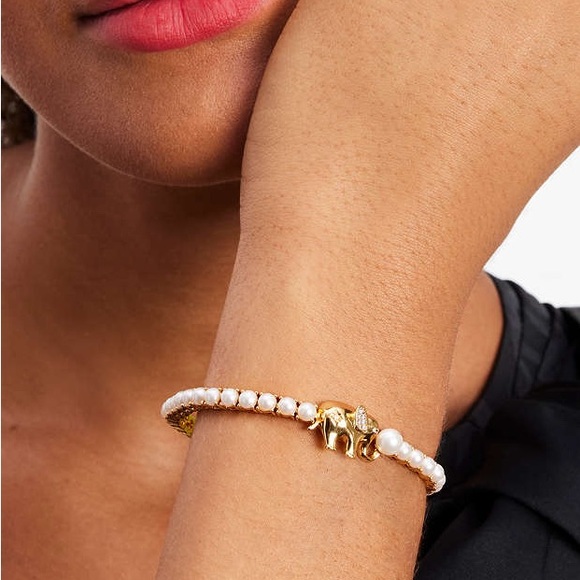 Kate Spade Winter Carnival Pearl Tennis Bracelet - Picture 2 of 6